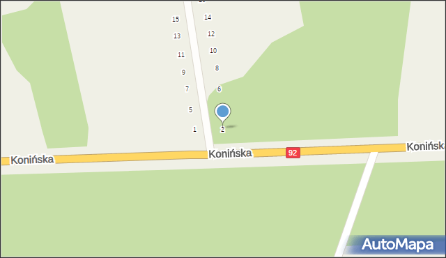 Kościelec, Baranieckiego Mariana, 2, mapa Kościelec