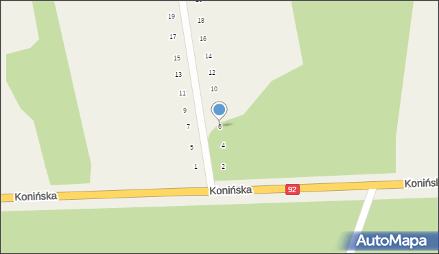 Kościelec, Baranieckiego Mariana, 6, mapa Kościelec