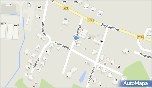 Koszalin, Bartłomieja, 3, mapa Koszalina