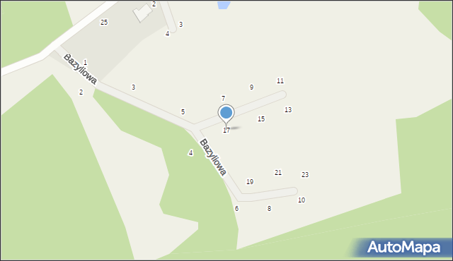 Kozia Góra, Bazyliowa, 17, mapa Kozia Góra