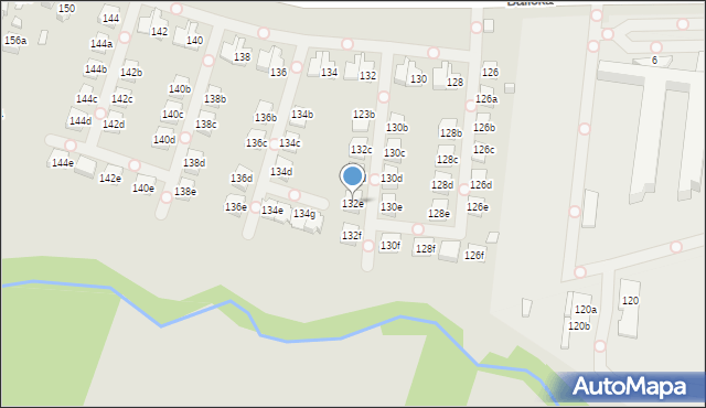 Kraków, Balicka, 132e, mapa Krakowa