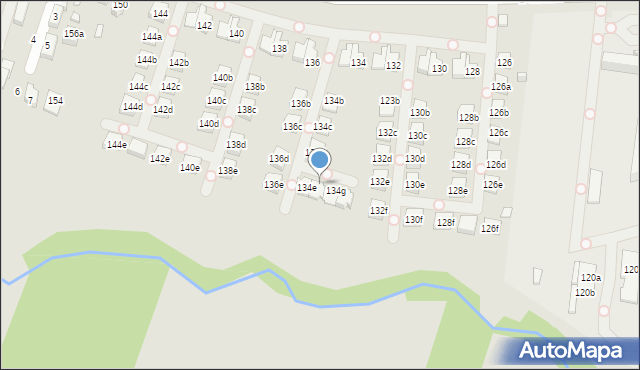 Kraków, Balicka, 134f, mapa Krakowa