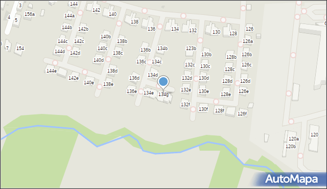 Kraków, Balicka, 134g, mapa Krakowa