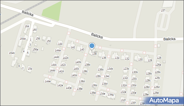 Kraków, Balicka, 138a, mapa Krakowa