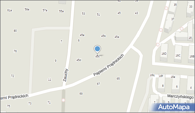 Kraków, Banacha Stefana, 45c, mapa Krakowa