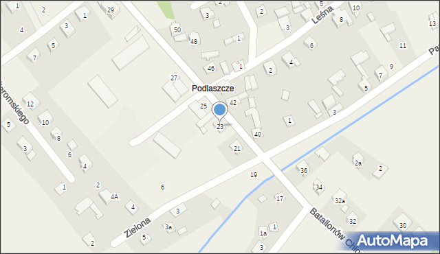 Kroczyce, Batalionów Chłopskich, 23, mapa Kroczyce