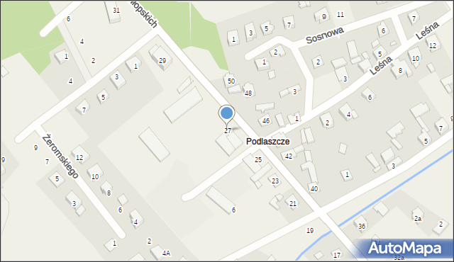 Kroczyce, Batalionów Chłopskich, 27, mapa Kroczyce