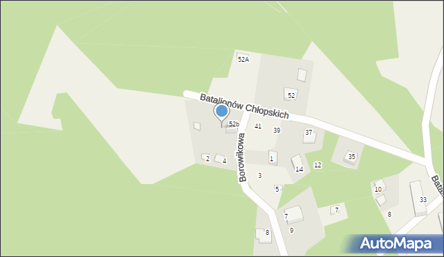 Kroczyce, Batalionów Chłopskich, 52e, mapa Kroczyce