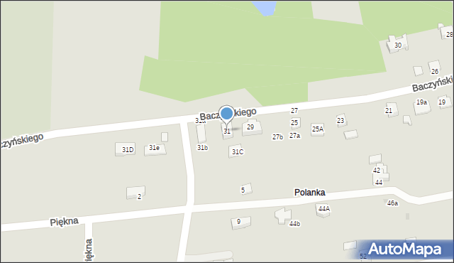 Krosno, Baczyńskiego Krzysztofa Kamila, 31, mapa Krosna