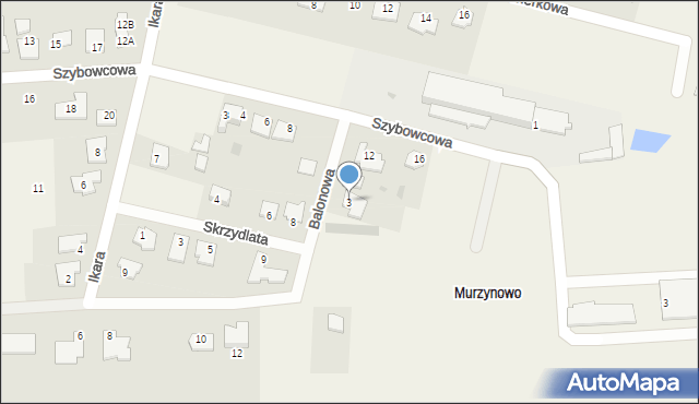 Kruszyn, Balonowa, 3, mapa Kruszyn