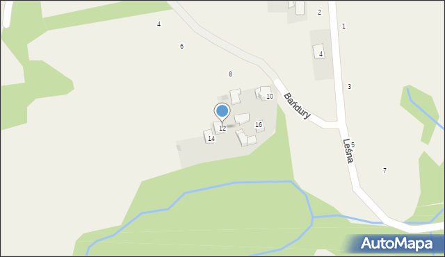 Lanckorona, Bańdury, 12, mapa Lanckorona