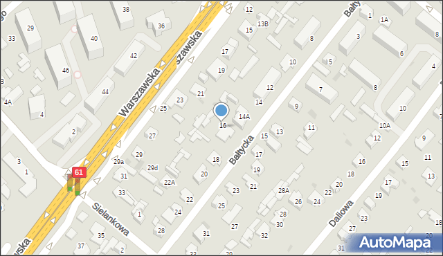 Legionowo, Bałtycka, 16A, mapa Legionowo