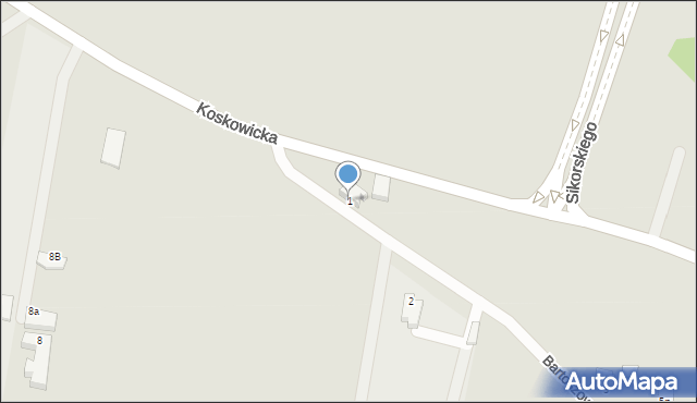 Legnica, Bartoszowska, 1, mapa Legnicy