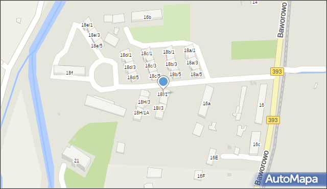 Leśna, Baworowo, 18I/1, mapa Leśna