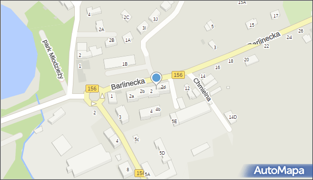 Lipiany, Barlinecka, 2c, mapa Lipiany