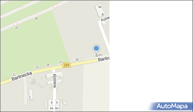 Lipiany, Barlinecka, 31, mapa Lipiany