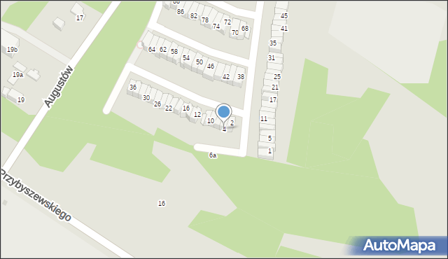 Łódź, Bacewicz Grażyny, 4, mapa Łodzi