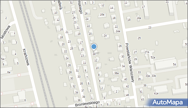 Lubartów, Baczyńskiego Krzysztofa Kamila, 14, mapa Lubartów