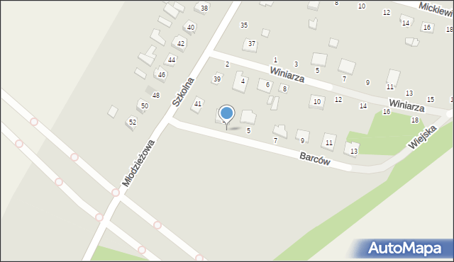 Lubycza Królewska, Barców Stefanii i Tadeusza, 9, mapa Lubycza Królewska