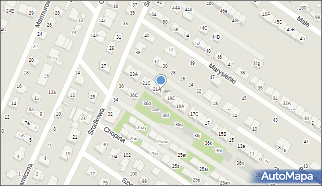 Marki, Baczyńskiego Krzysztofa Kamila, 21, mapa Marki