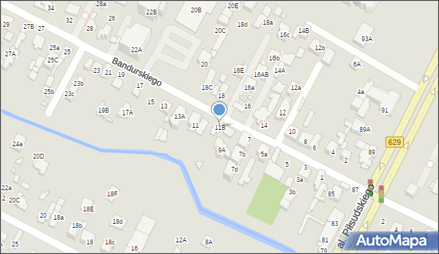 Marki, Bandurskiego Władysława, ks. bp., 11B, mapa Marki