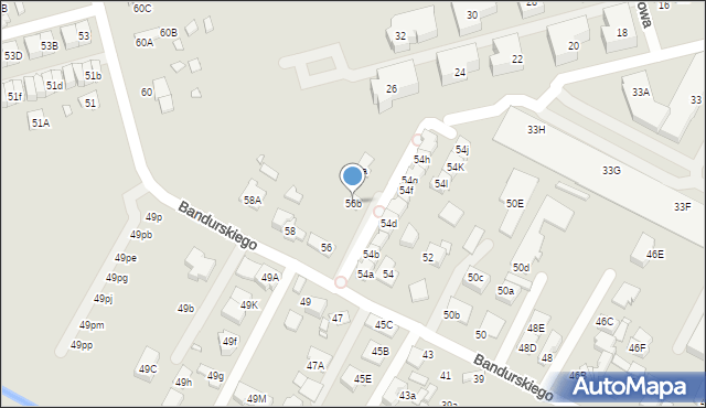 Marki, Bandurskiego Władysława, ks. bp., 56b, mapa Marki