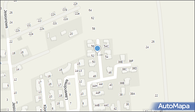 Michałowice, Banasiówka, 56c, mapa Michałowice