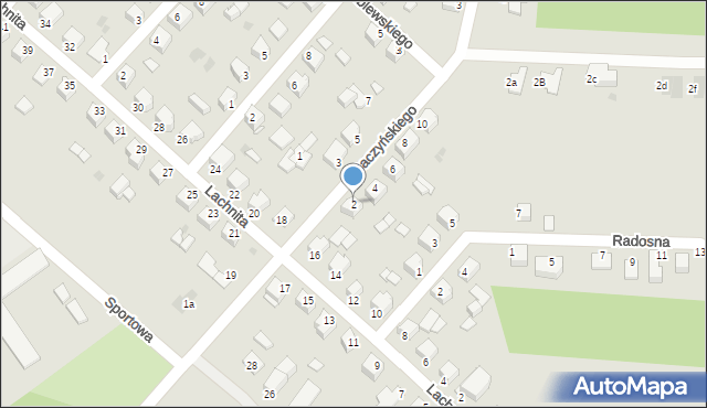 Mielec, Baczyńskiego Krzysztofa Kamila, 2, mapa Mielca