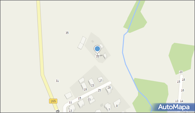 Mścice, Bałtycka, 33, mapa Mścice