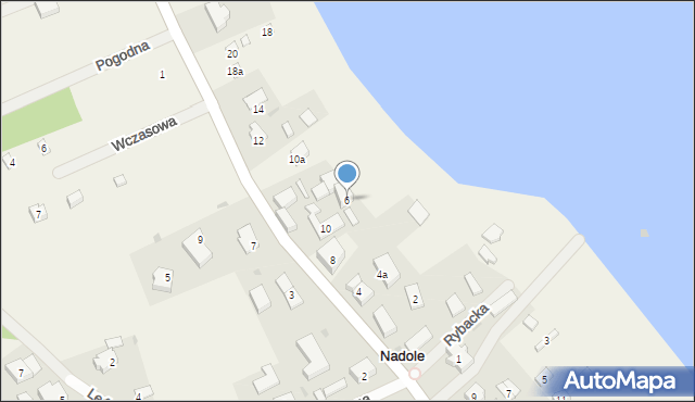 Nadole, Bałtycka, 6, mapa Nadole