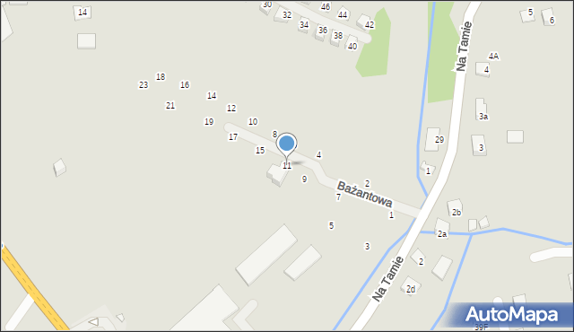 Niepołomice, Bażantowa, 11, mapa Niepołomice