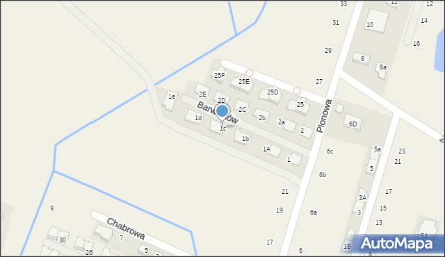 Nowa Wola, Barwinków, 1c, mapa Nowa Wola