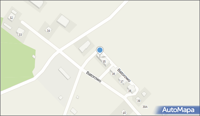 Nowe Batorowo, Batorowo, 35a, mapa Nowe Batorowo