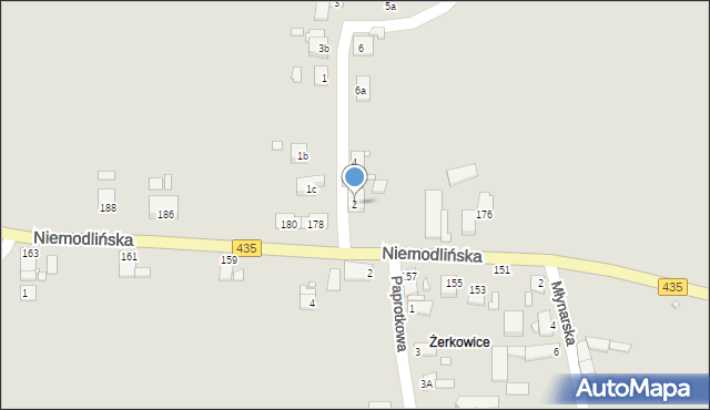 Opole, Bajkowa, 2, mapa Opola