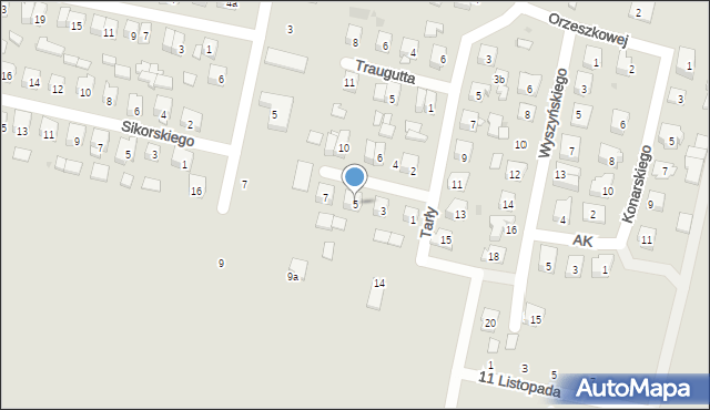 Opole Lubelskie, Batalionów Chłopskich, 5, mapa Opole Lubelskie