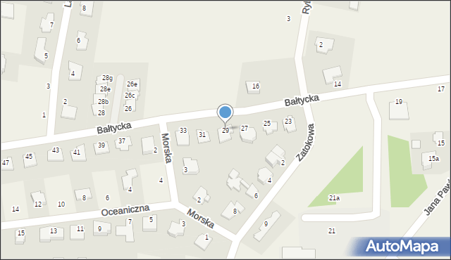 Osielsko, Bałtycka, 29, mapa Osielsko