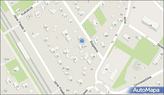 Otwock, Bagatela, 3, mapa Otwock