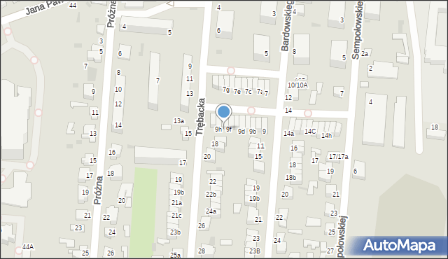 Pabianice, Bardowskiego Piotra, 9g, mapa Pabianic