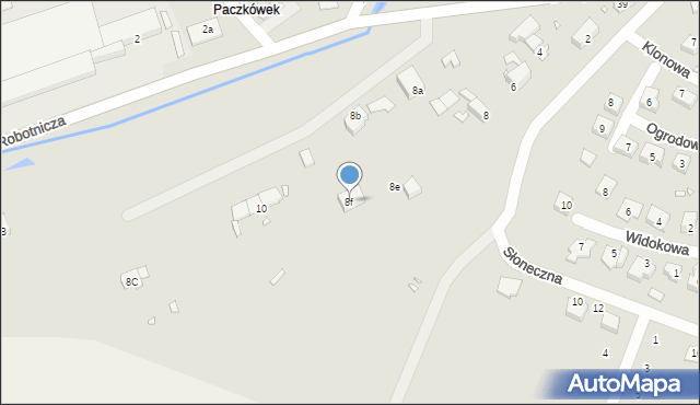 Paczków, Bartosza, 8f, mapa Paczków