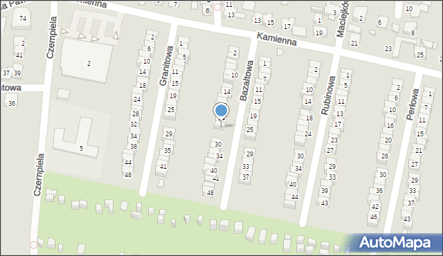 Piekary Śląskie, Bazaltowa, 28, mapa Piekary Śląskie