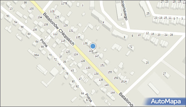 Pińczów, Batalionów Chłopskich, 145, mapa Pińczów