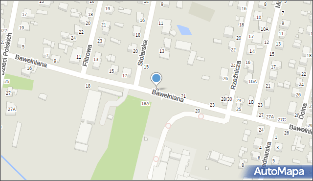 Piotrków Trybunalski, Bawełniana, 19, mapa Piotrków Trybunalski