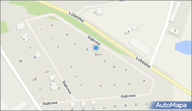 Płoty, Bajkowa, 33, mapa Płoty