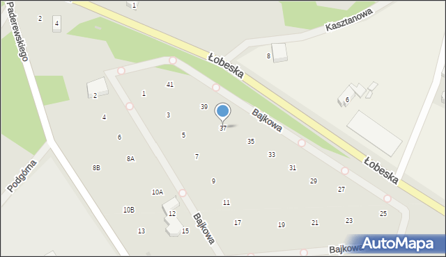 Płoty, Bajkowa, 37, mapa Płoty