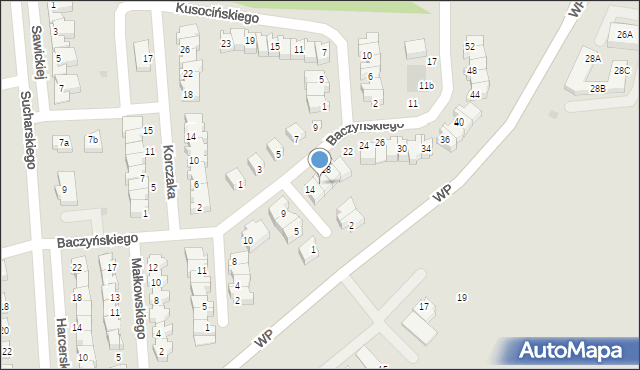 Polkowice, Baczyńskiego Krzysztofa Kamila, 16, mapa Polkowice
