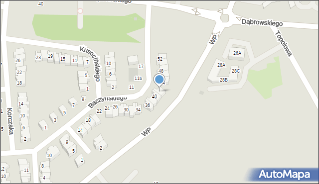 Polkowice, Baczyńskiego Krzysztofa Kamila, 42, mapa Polkowice