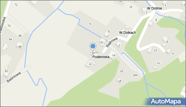 Porąbka, Bajkowa, 10, mapa Porąbka