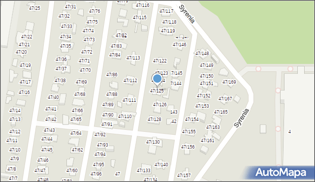 Poznań, Bałtycka, 47/125, mapa Poznania