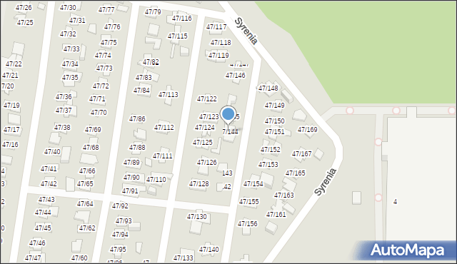 Poznań, Bałtycka, 47/144, mapa Poznania