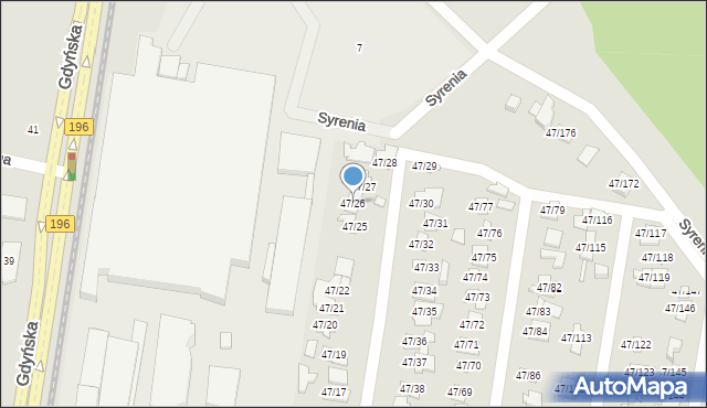 Poznań, Bałtycka, 47/26, mapa Poznania